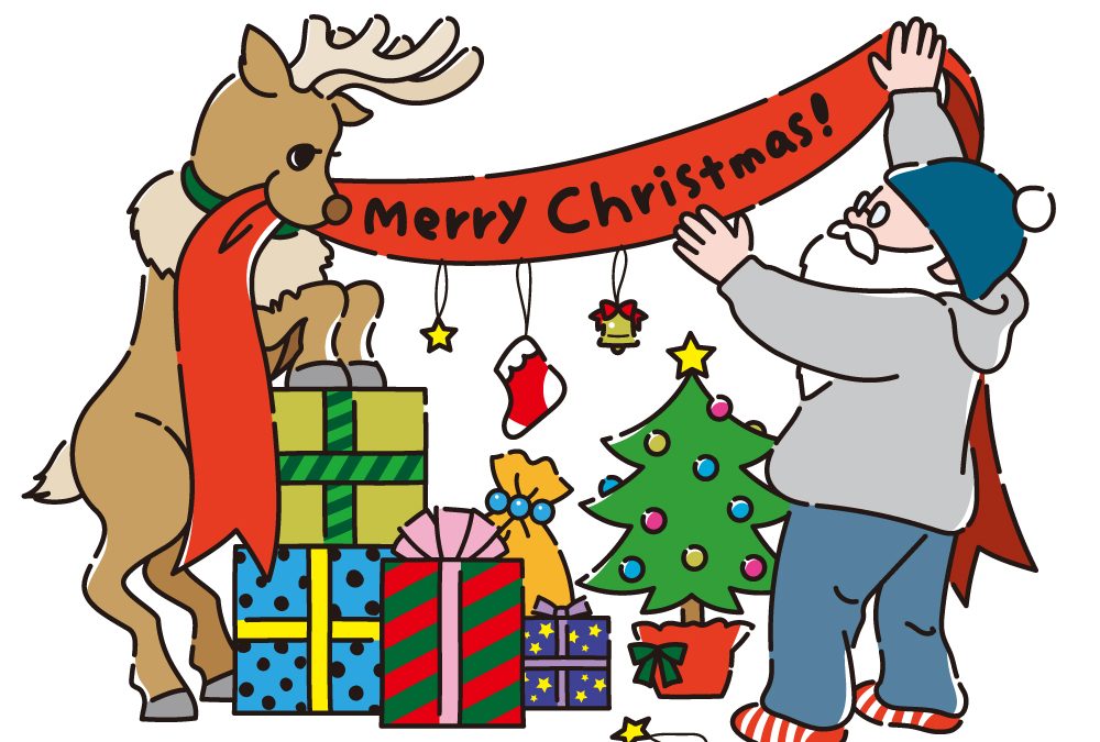 クリスマス会にてリース作成！リトハウス千里中央