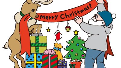 クリスマス会にてリース作成！リトハウス千里中央